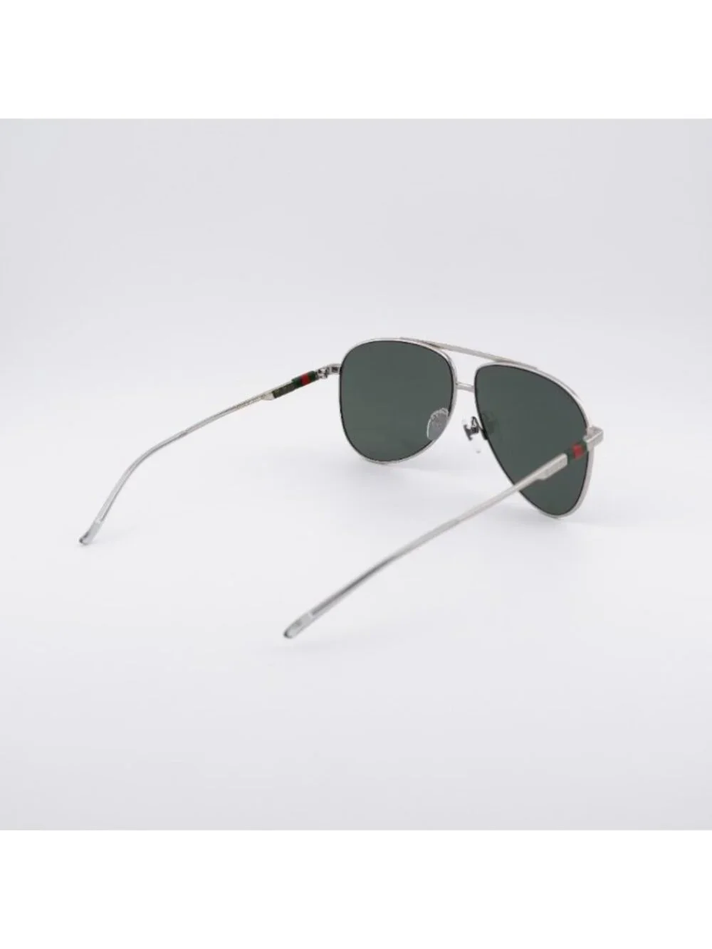 Gucci GG1677S 001 Sunglasses Silver Aviator Frame, Grey Lenses